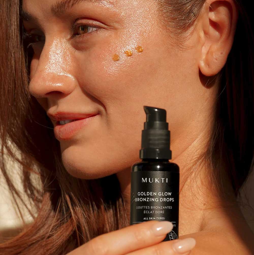 Everything You Need to Know About the New Mukti Golden Glow Bronzing Drops