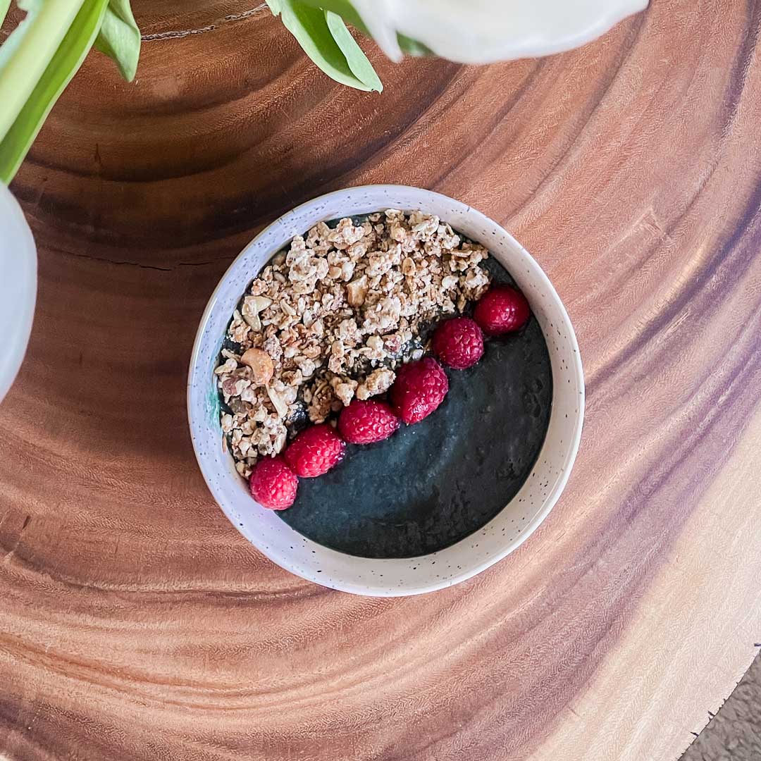 Chia seed pudding with fresh berries