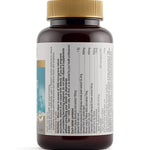 Side of the Herbs of Gold Clear Skin bottle showing what each tablet contains