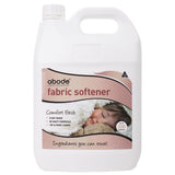 Abode Fabric Softener Comfort Fresh 4 litre bottle with carry handle, plant based softener for top and front loaders