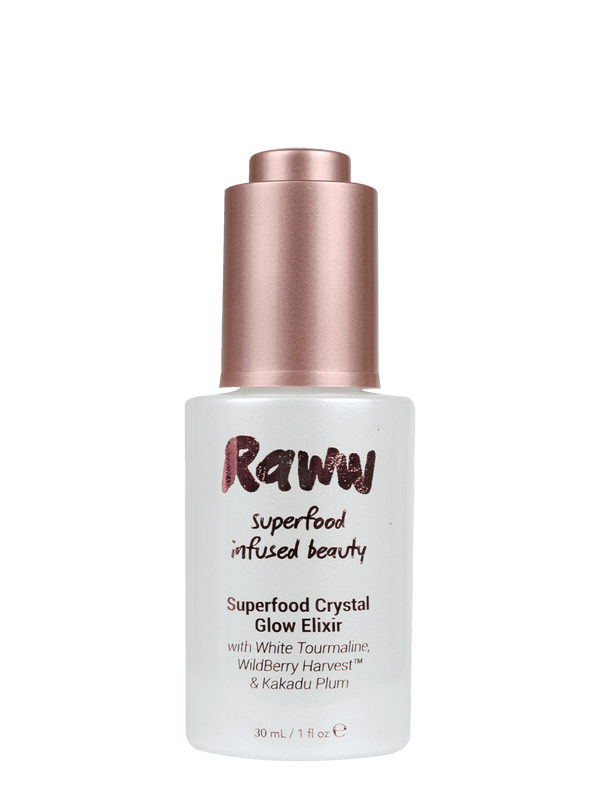 Raww Superfood Crystal Glow Serum bottle product photo