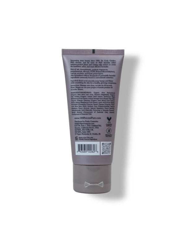 100% Pure Acai Pulp Facial Scrub 59ml official US product image (Acai_Pulp_Facial_Scrub_PB.webp)