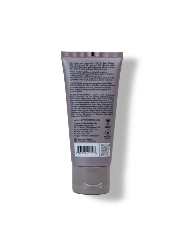 100% Pure Acai Pulp Facial Scrub 59ml official US product image (Acai_Pulp_Facial_Scrub_PB.webp)