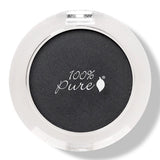 100% Pure Fruit Pigmented Eye Shadow in Bamboo Charcoal, showing the pressed powder in its compact on white, with the shade name Bamboo Charcoal printed below.