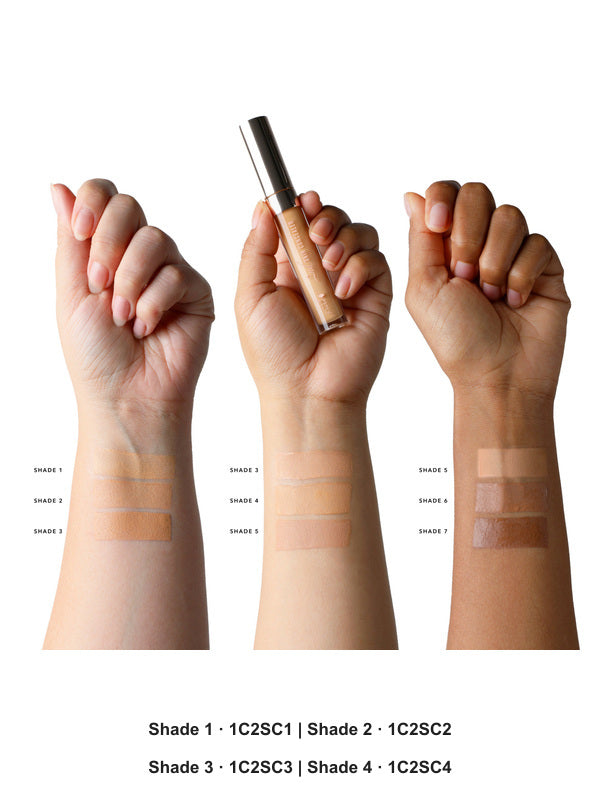 100% Pure Fruit Pigmented® 2nd Skin Concealer 5ml official shade image – Shade 1, SKU 1C2SC1; Shade 2, SKU 1C2SC2; Shade 3, SKU 1C2SC3; Shade 4, SKU 1C2SC4