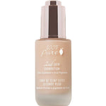 100% Pure 2nd Skin Serum Foundation 35ml by 100% Pure combines olive squalane and fruit pigments for natural coverage. Comes in frosted beige packaging with a gold pump dispenser.