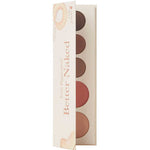 The 100% Pure Fruit Pigmented® Better Naked Palette 9g features four natural brown, pink, and peach eyeshadows in playful peach-themed packaging—perfect for fruit pigmented makeup lovers from 100% Pure.