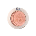 A compact blush with a clear lid in light peach and floral emboss pairs perfectly with 100% Pure Fruit Pigmented® Eye Shadow 2g by 100% Pure for a fresh, natural look.