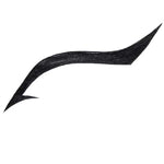 Deep black brushstroke showing the finish of 100% Pure Long Last Liquid Eye Liner.