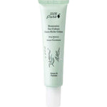 A light green 40ml tube of 100% Pure Restorative Sea Culture Extra Riche Créme features ocean plant art, black product details, and offers hydration with seaweed polysaccharides.