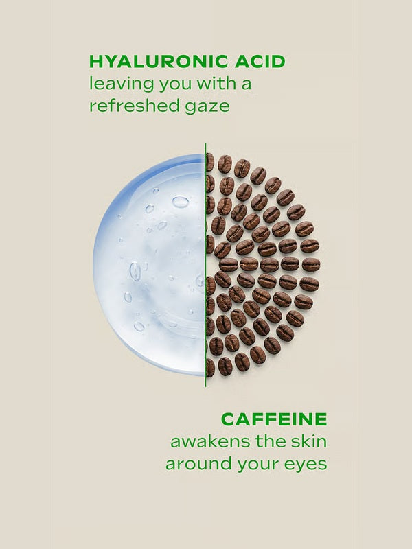 Hyaluronic acid and caffeine ingredients in Weleda Skin Food Super Eye Cream