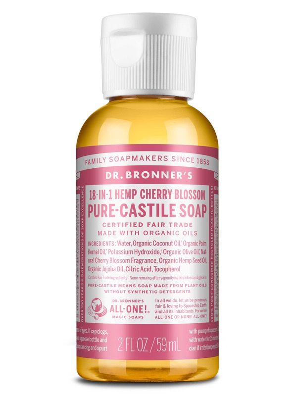 Dr Bronner's Cherry Blossom Pure-Castile Liquid Soap 59ml