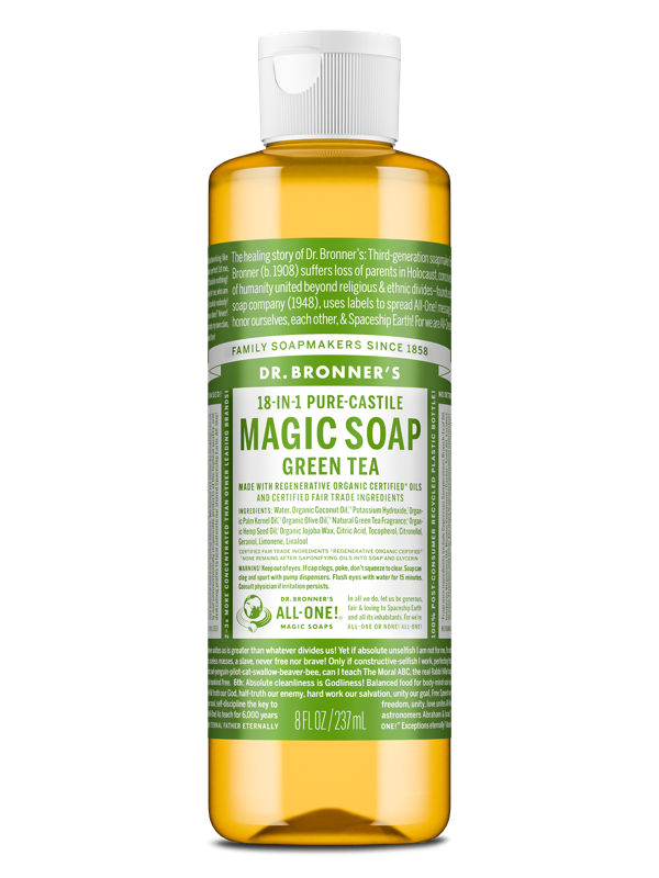 Dr Bronner's Green Tea Pure-Castile Liquid Soap 237ml