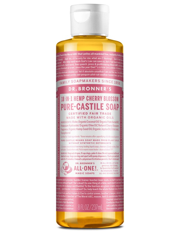 Dr Bronner's Cherry Blossom Pure-Castile Liquid Soap 237ml
