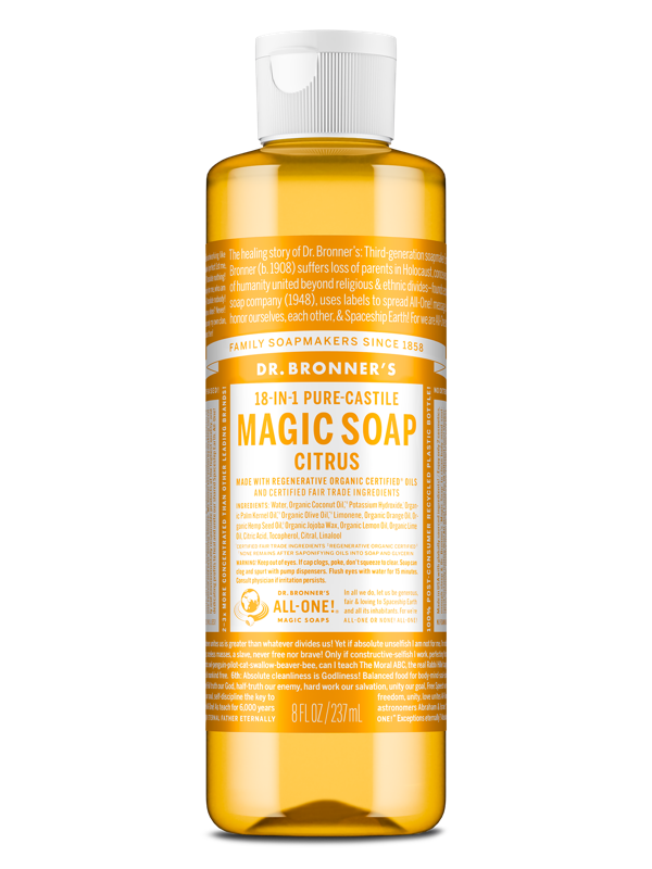 Dr Bronner's Citrus Pure-Castile Liquid Soap 237ml