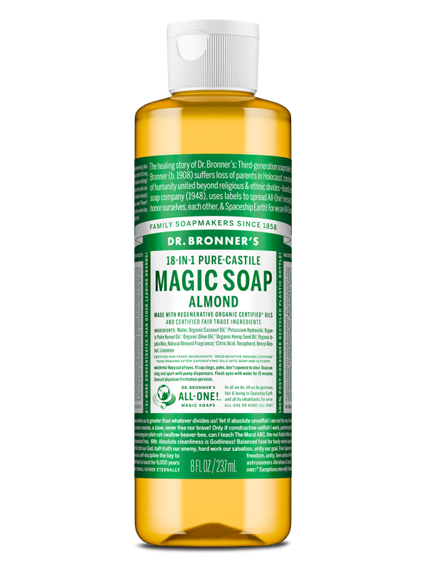 Dr Bronner's Almond Pure-Castile Liquid Soap 237ml