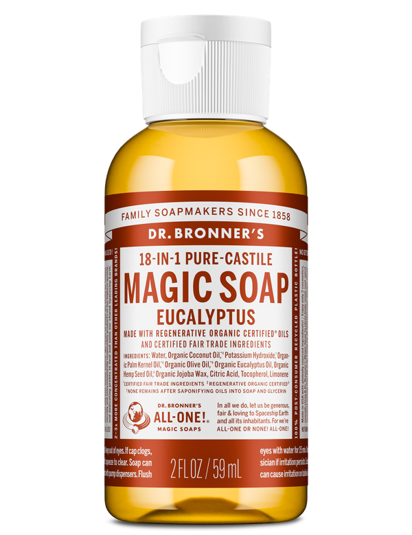 Dr Bronner's Eucalyptus Pure-Castile Liquid Soap 59ml