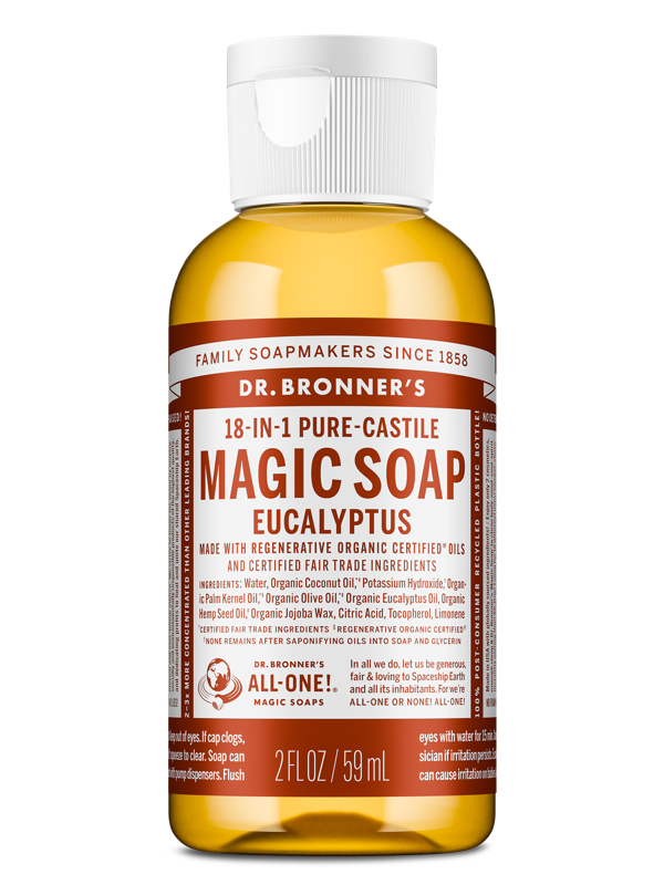 Dr Bronner's Eucalyptus Pure-Castile Liquid Soap 59ml