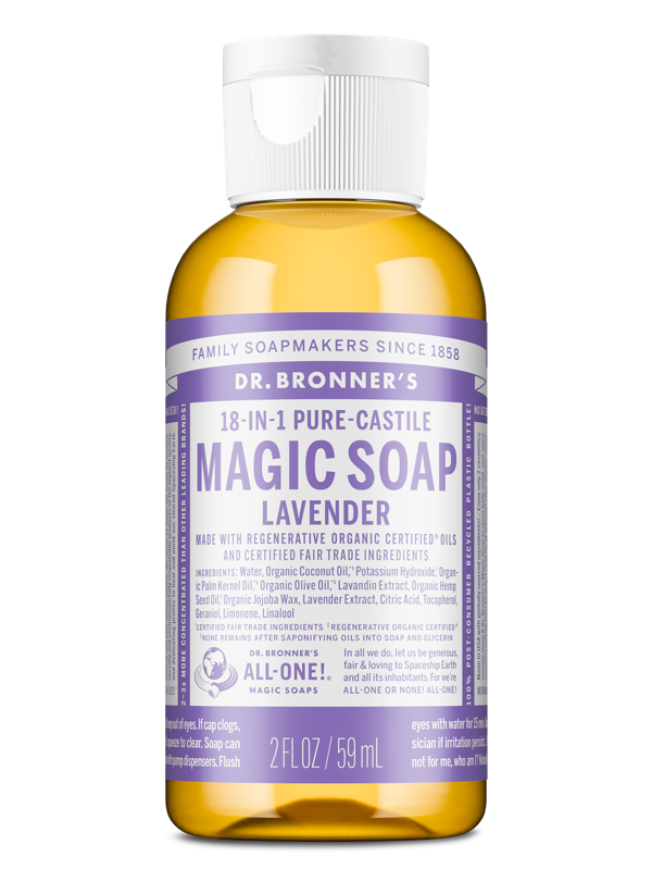 Dr Bronner's Lavender Pure-Castile Liquid Soap 59ml
