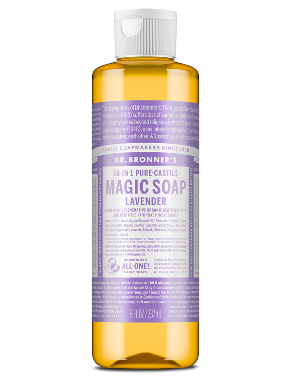 Dr Bronner's Lavender Pure-Castile Liquid Soap 237ml
