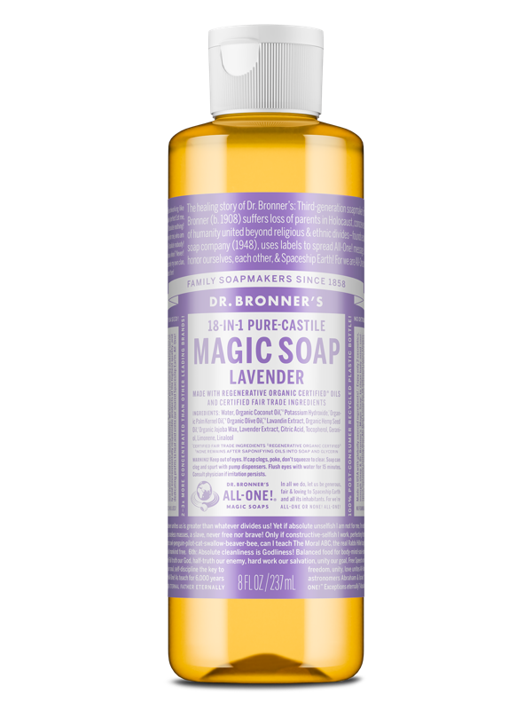 Dr Bronner's Lavender Pure-Castile Liquid Soap 237ml