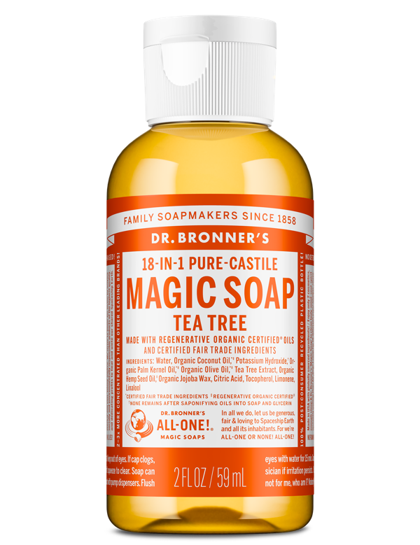 Dr Bronner's Tea Tree Pure-Castile Liquid Soap 59ml