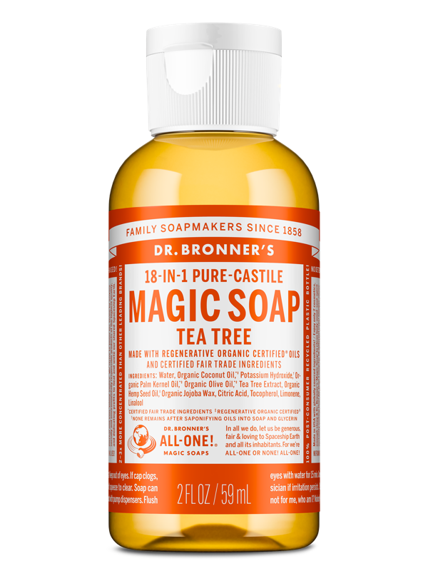 Dr Bronner's Tea Tree Pure-Castile Liquid Soap 59ml