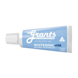 Grants Whitening plus HA Natural Toothpaste 25g travel-size tube
