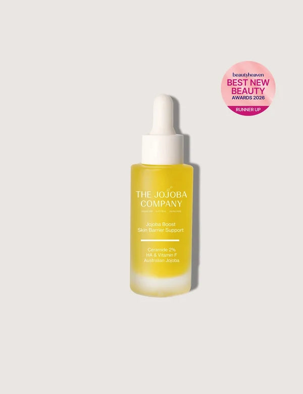 The Jojoba Company Jojoba Boost Skin Barrier Support 30ml dropper bottle