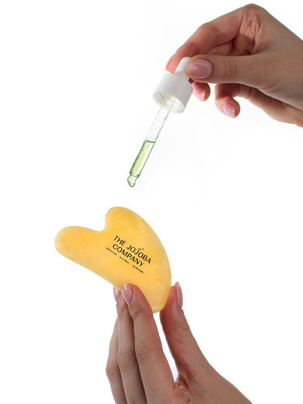 The Jojoba Company Jojoba Boost Skin Renewal with heart shaped gua sha
