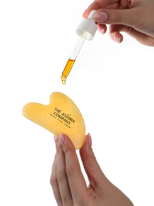The Jojoba Company Jojoba Boost Super Antioxidant with heart shaped gua sha