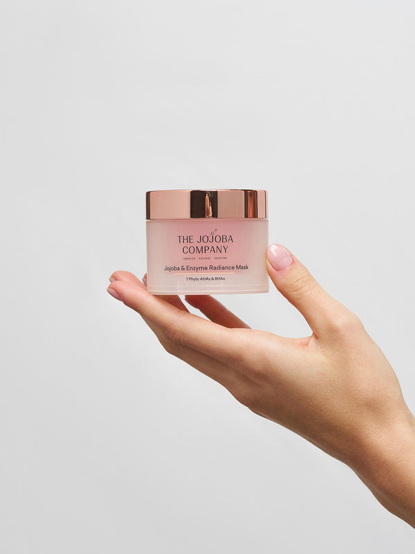 The Jojoba Company Jojoba and Enzyme Radiance Mask lifestyle photo