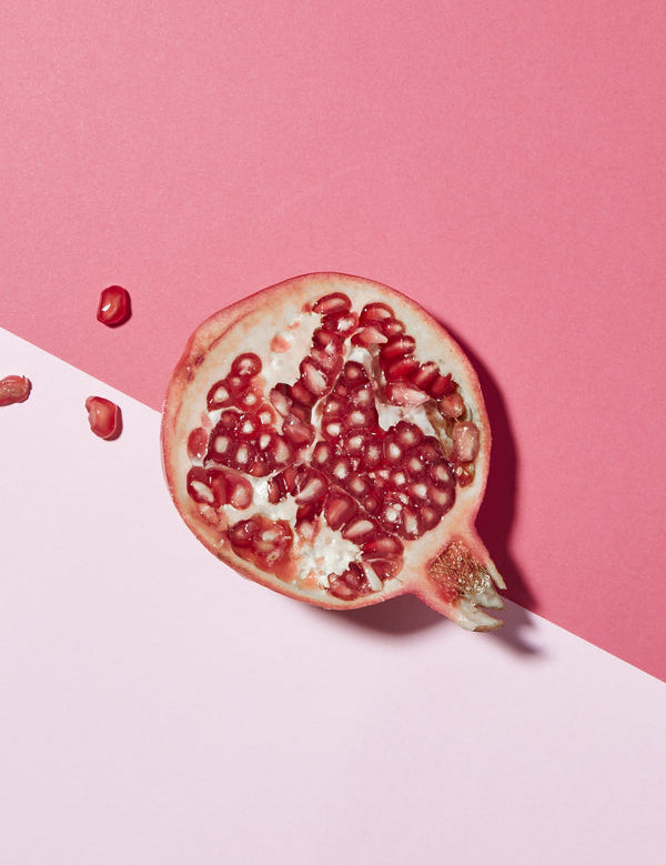 Andalou 1000 Roses Complex Colour Care Conditioner styled with pomegranate