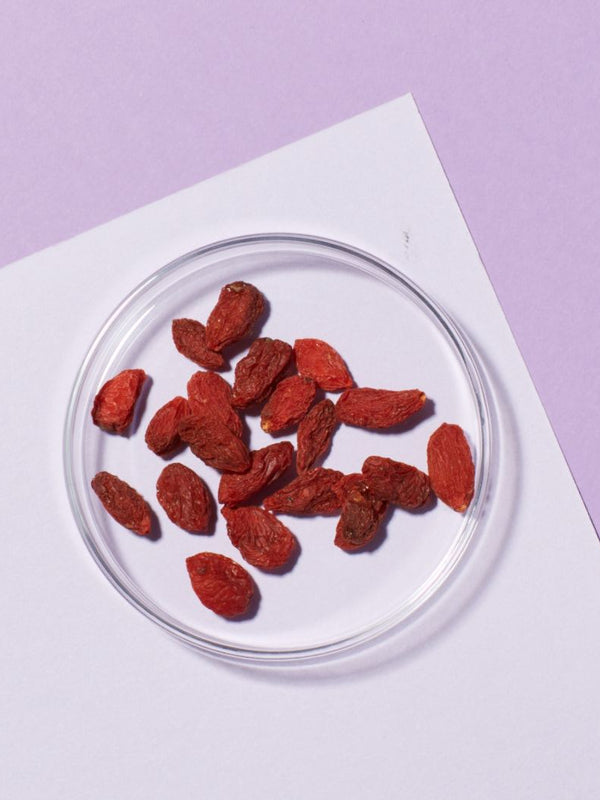 Antioxidant-rich goji berries, an ingredient in Andalou Age Defying Deep Wrinkle Dermal Filler