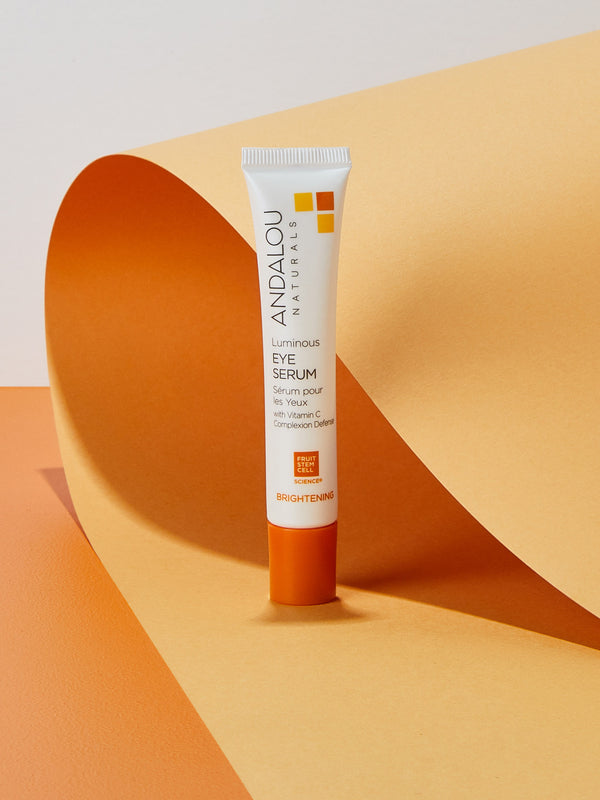 Andalou Brightening Luminous Eye Serum tube styled shot