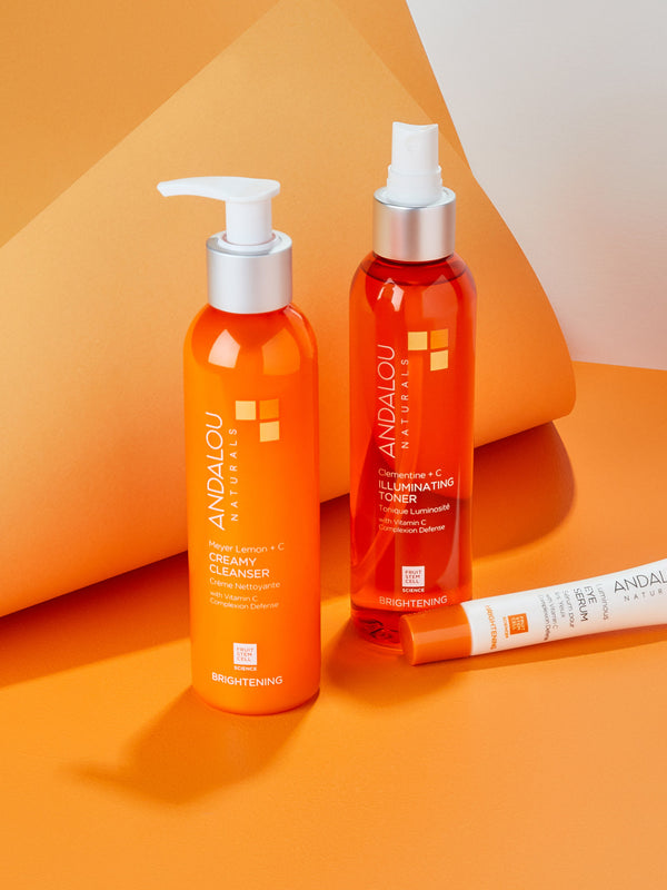Andalou Brightening Luminous Eye Serum styled product shot