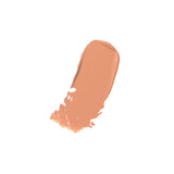A peach-beige stroke of 100% Pure BB Cream has a smooth rounded top and an uneven, lightly feathered lower edge against white.