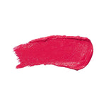 A horizontal swatch of Primrose lipstick in vivid magenta pink, with a softly glossy surface and fine brush marks along one end.