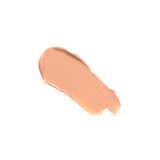 Pale peach-beige swatch of 100% Pure Tinted Moisturiser in Alpine Rose, spread diagonally with a rounded top and a thin, streaked end.