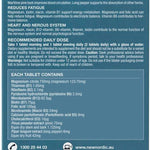 New Nordic Active Magnesium Citrate dosage and supplement information back panel