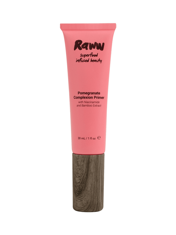 Raww Pomegranate Complexion Primer tube packaging photo