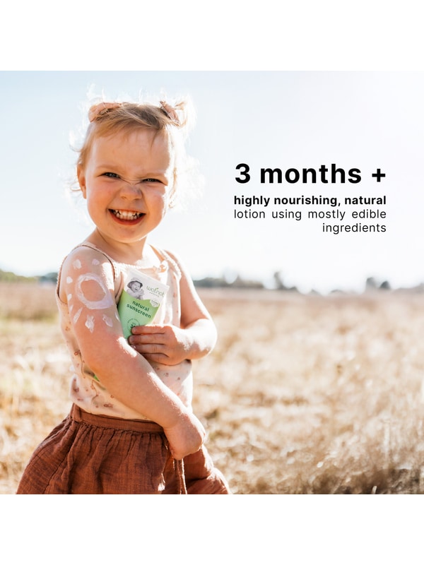 Wotnot Natural Baby Sunscreen SPF 30 suitable from three months