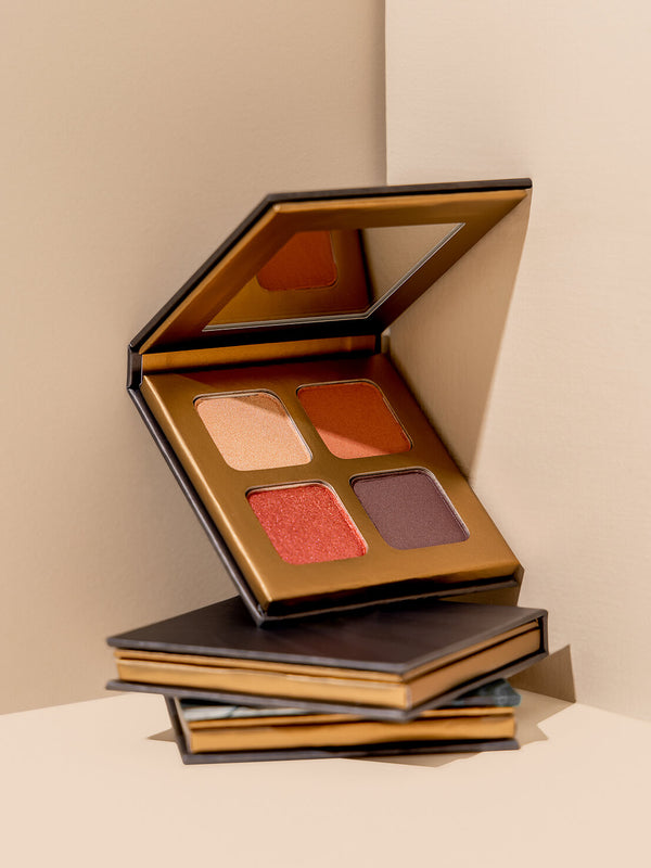 Lifestyle photo of INIKA Organic Eyeshadow Quad in Flowers