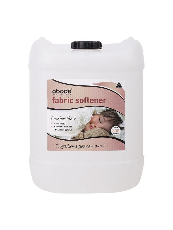 Abode Fabric Softener Comfort Fresh 15 litre bulk drum, plant based softener for up to 800 washes