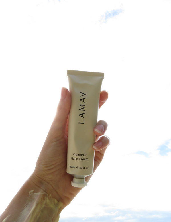 LAMAV Vitamin C Hand Cream tube close up