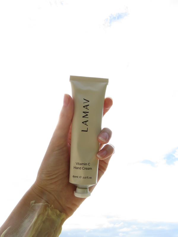 LAMAV Vitamin C Hand Cream tube close up