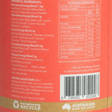 Back of the Eden Healthfoods High Octane tin listing its caffeine-free energy herb blends
