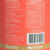 Back of the Eden Healthfoods High Octane tin listing its caffeine-free energy herb blends
