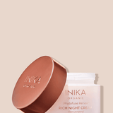 INIKA Organic Phytofuse Renew Rich Night Cream jar packaging photo