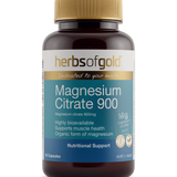 Herbs of Gold Magnesium Citrate 900 60 capsules bottle